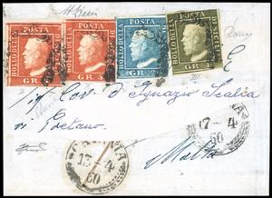 1860 - 5 grana vermiglio vivo, II tavola, ... 