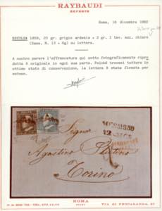 1859 - 20 grana grigio ardesia, 2 ... 