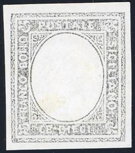 1860 - 10 cent. nero saggio Ficarotta con ... 