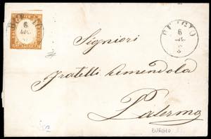 BURGIO, sardo italiano punti 3 - 10 cent. IV ... 