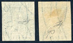 1857 - 2 crazie azzurro, II ... 