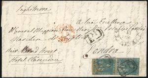 1859 - 6 crazie azzurro, II emissione (15), ... 