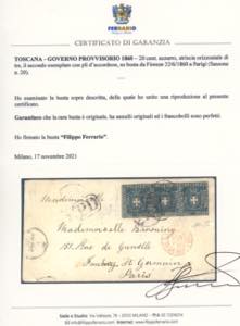 1860 - 20 cent. azzurro (20), ... 