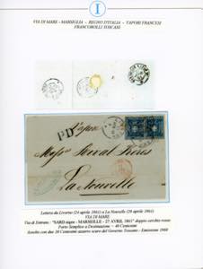 1861 - 20 cent. azzurro (20), due ... 