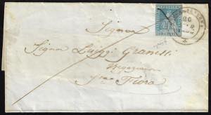 ROCCALBEGNA, doppio cerchio grande + penna ... 