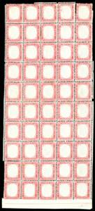 1862 - 40 cent. rosso carminio (3), foglio ... 