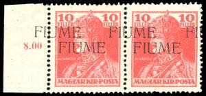 1918 - 10 f. Carlo I, soprastampa a ... 