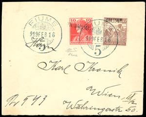 1919 - 10 cent. Carlo I, soprastampa a ... 