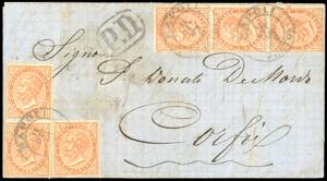 1865 - 10 cent. De La Rue, tiratura di ... 