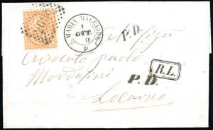 1870 - 10 cent. De La Rue, tiratura di ... 