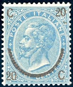1865 - 20 cent. su 15 cent. Ferro di ... 