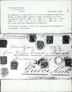 1894 - Affrancatura multipla di ... 