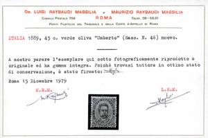 1855 - 45 cent. Umberto I (46), ... 