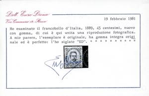 1855 - 45 cent. Umberto I (46), ... 