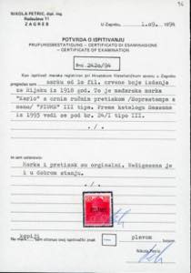 1918 - 10 f. Carlo I, soprastampa ... 