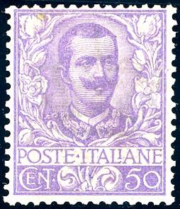 1901 - 50 cent. Floreale (76), buona ... 