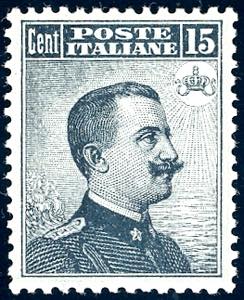 1909 - 15 cent. Michetti, II tipo (86), ... 