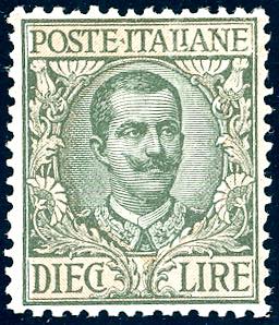 1910 - 10 lire Floreale (91), ben centrato, ... 
