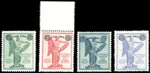 1924 - Vittoria soprastampati (158/161), ... 