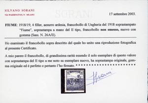 1918 - 4 f. azzurro ardesia ... 