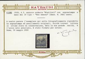 1918 - 4 f. azzurro ardesia ... 