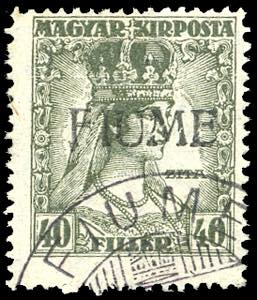 1918 - 40 f. Zita, soprastampa a mano del I ... 