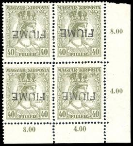 1918 - 40 f. Zita, soprastampa a mano del IV ... 