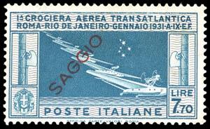 1930 - 7,70 lire Crociera Balbo, ... 