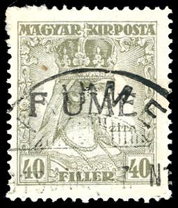 1918 - 40 f. Zita, soprastampa a mano del IV ... 