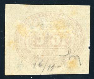 1863 - 10 cent. arancio (1b), ... 
