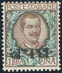 1922 - 1 lira soprastampa BLP del II tipo ... 