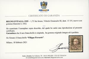 1923 - 50 cent., soprastampa BLP ... 