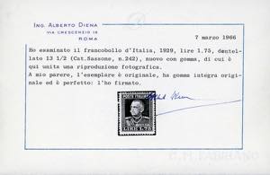 1923 - 50 cent., soprastampa BLP ... 