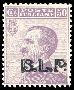 1923 - 50 cent., soprastampa BLP del III ... 