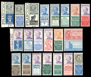 1924/25 - Pubblicitari, serie completa ... 