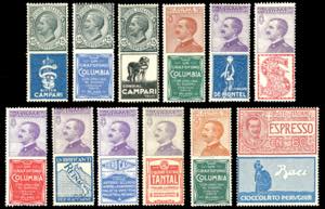 1924/25 - Dodici esemplari dellemissione ... 