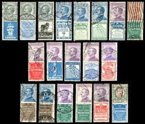 1924 - Pubblicitari, serie completa dei 19 ... 