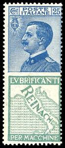 1924 - 25 cent. Reinach (7), gomma originale ... 