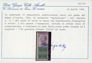 1924 - 50 cent. Tagliacozzo (17), ... 