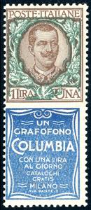 1924 - 1 lira Columbia (19), nuovo, gomma ... 