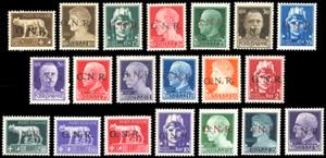 1944 - Soprastampati G.N.R., tiratura di ... 