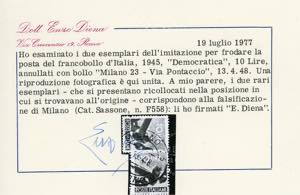 1946 - 10 lire Democratica, falso ... 