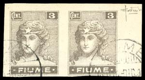 1919 - 3 cent. Allegorie e Vedute, carta C ... 