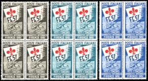 1951 - Ginnici, serie completa (661/663), ... 