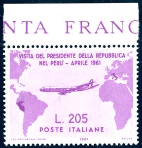 1961 - 205 lire Gronchi rosa (921), bordo di ... 