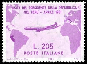 1961 - 205 lire Gronchi rosa (921), gomma ... 