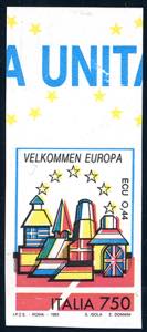 1993 - 750 lire Danimarca, Europa Unita, non ... 