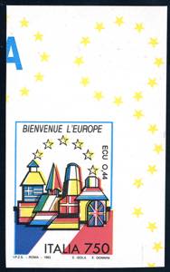 1993 - 750 lire Francia, Europa Unita, non ... 
