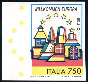 1993 - 750 lire Germania, Europa Unita, non ... 