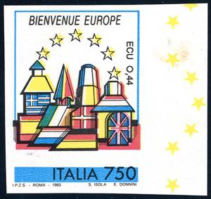 1993 - 750 lire Lussemburgo, Europa Unita, ... 